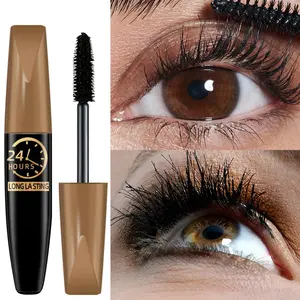 2 pcs 5D Long Lasting Mascara, 1 Count/2 Counts Natural Curl Eyelashes Mascara, Eyelashes Volumizing Defining, Professional Eye Makeup Gift ,New Year Cosmetic