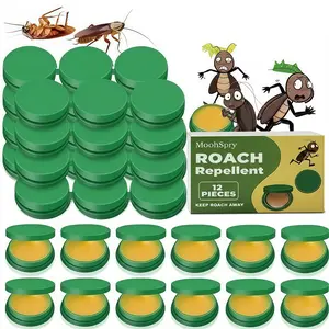 MoonSpry Powerful Roach Killer Kit  - Fast Acting Cockroach Gel Bait & Traps for Indoor Kitchen & Home, Professional Infestation Treatment