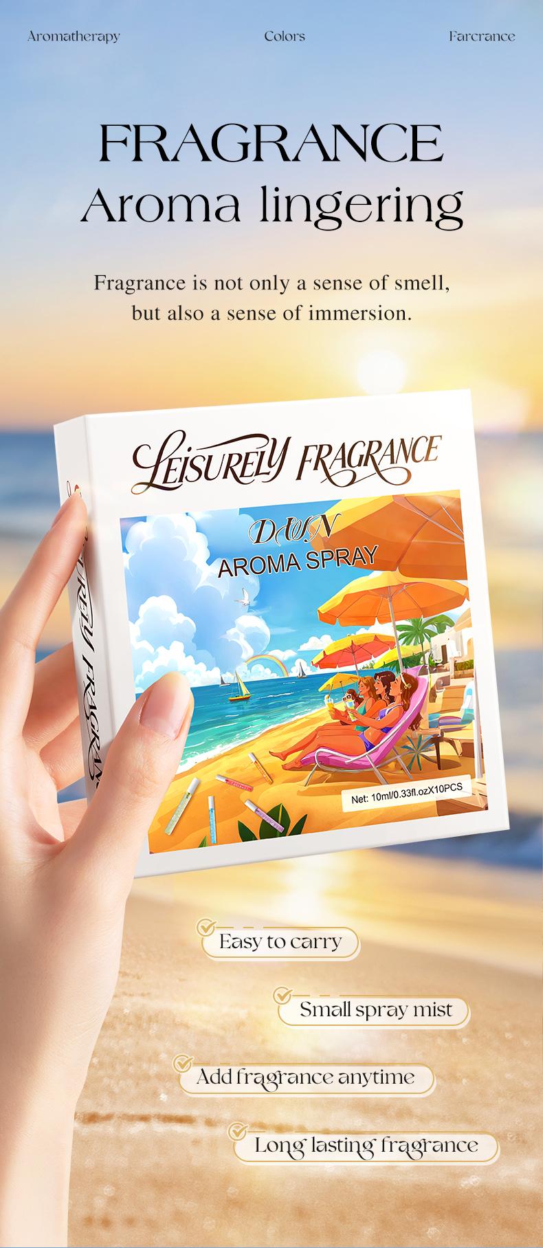 Limited Edition Summer Brazilian Perfume Spray Set, Elegant Perfume Mist, Floral & Fruity Scents, Fragrance Sprays, 10 Bottles, Natural Fresh Scent, Ideal for Travel, Home, Office Use, Multi-Vial Fragrance Sets, Set Fragrance Sets