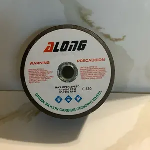 High-Performance Green Silicone Grinding Wheel, 4” 220-Grit for Granite & Quartz Stone Cutting, 5/8-11 Arbor, 9000 RPM Max Open Speed, Heavy Duty Power Tool for Construction & Home Improvement Tasks