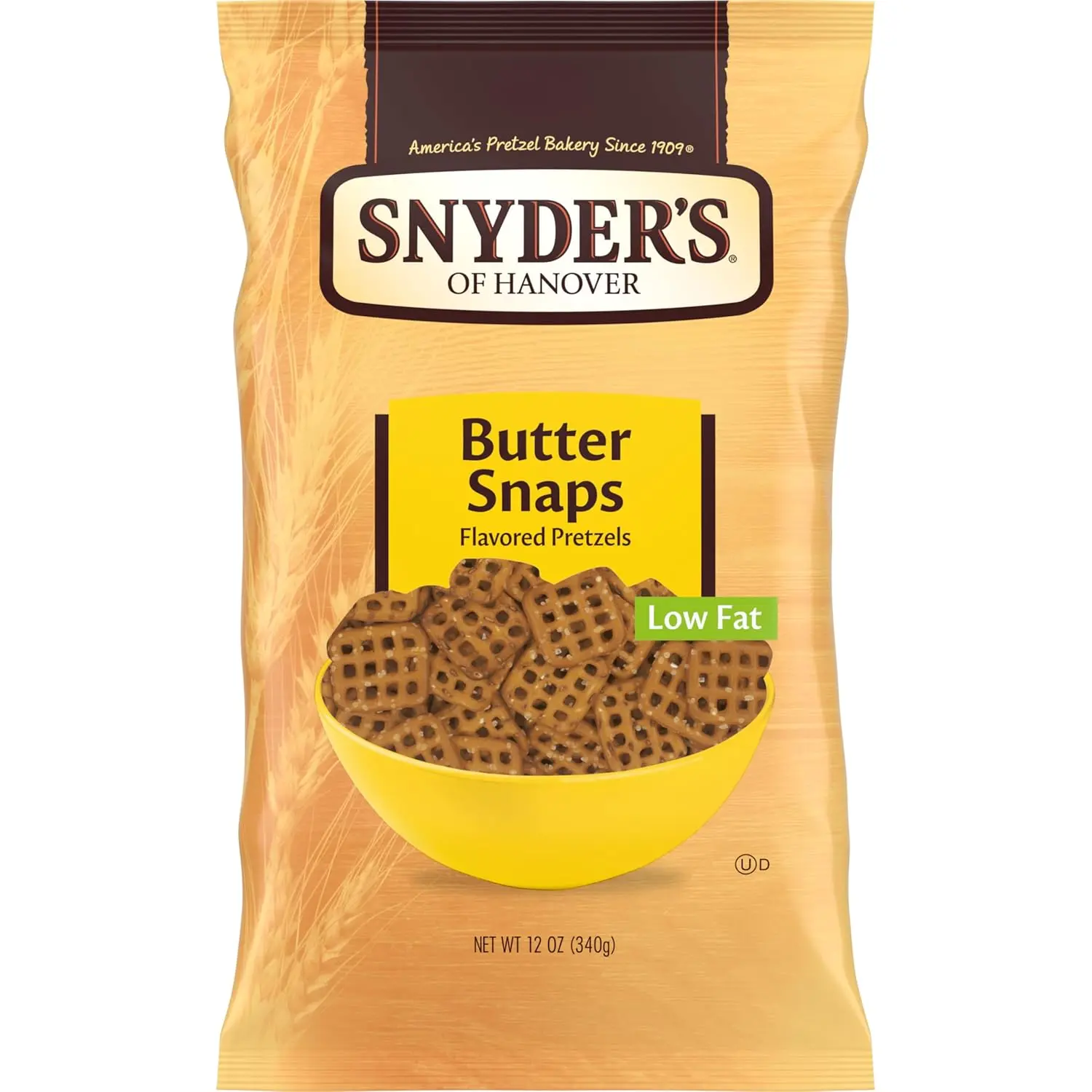 Snyder's of Hanover Pretzels, Butter Snaps, 12 Oz Bag