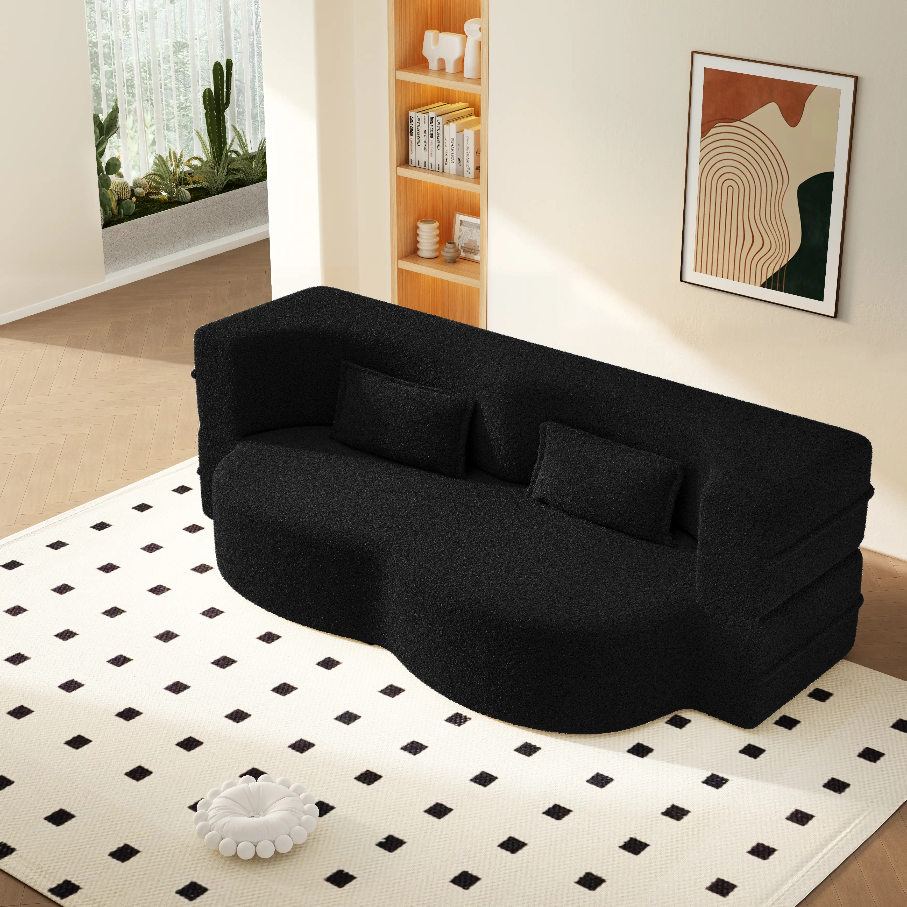 C- Black+Teddy  (Twin Size)