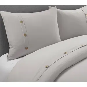Belgian Flax Duvet Cover 3-Piece Set King/CK byLush Decor Belgian Flax Duvet Cover 3-Piece Set King/CK byLush Decor
