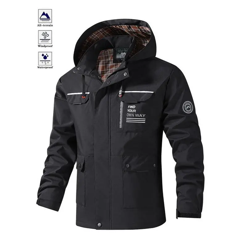 Men's Comfortable Trendy Outdoor Sports Jacket, Perfect for Autumn Winter Travel Gym Cycling, Stylish Casual Wear Men's Comfortable Trendy Outdoor Sports Jacket, Perfect for Autumn Winter Travel Gym Cycling, Stylish Casual Wear
