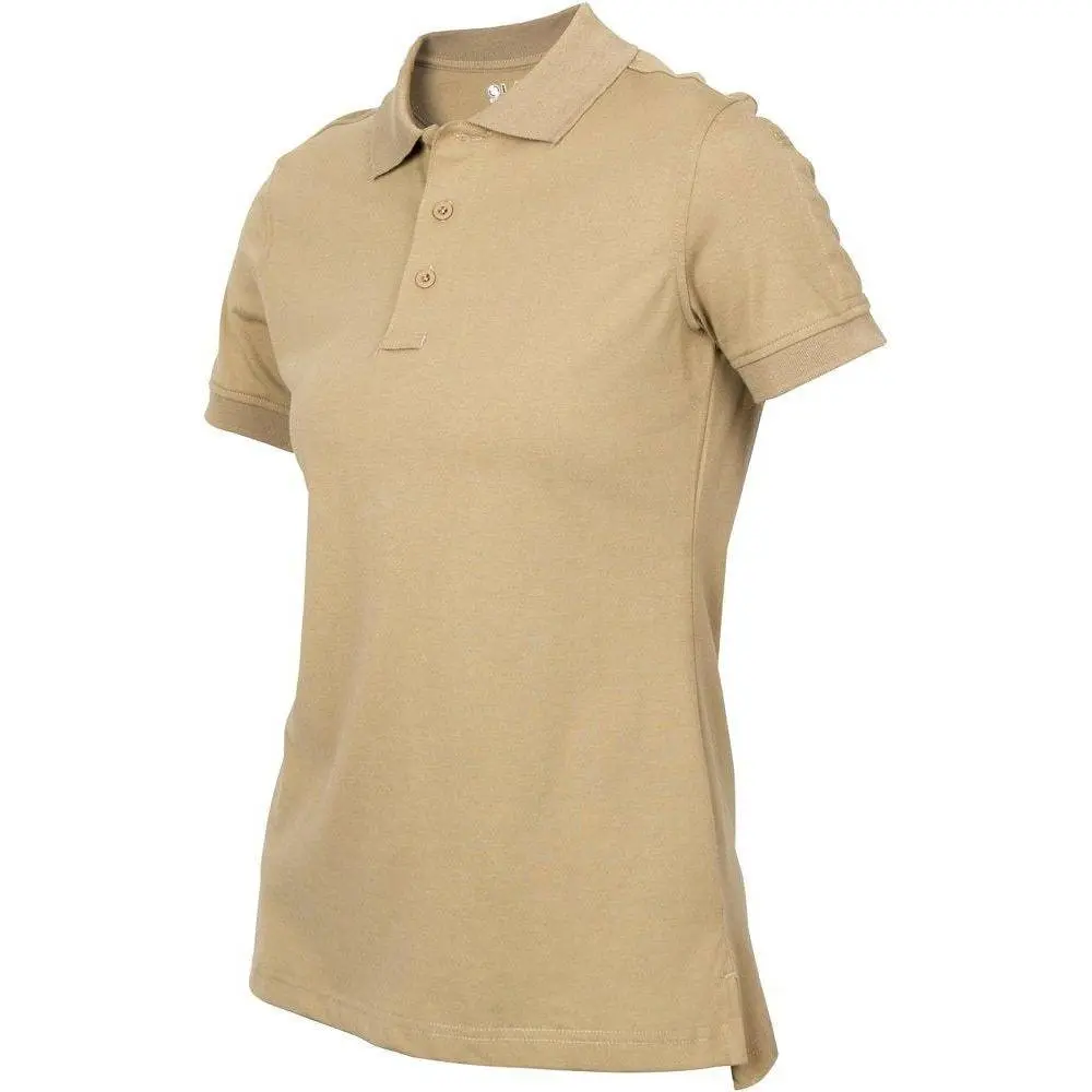 LA Police Gear Women's Operator Tactical Polo Shirt - Wrinkle-Resistant Smart Casual Short Sleeve Top with Moisture-Wicking Stretch Fabric, Short Sleeve Tops, Female, Smart Casual Style, Poly-Cotton, Casual Sport Women's Polo Shirts