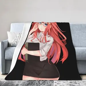 The Quintessential Quintuplets Itsuki Ultra-Soft Micro Fleece Blanket Super Soft Throw Blanket Flannel Fleece Blanket for Couch Bed Sofa Travelling Camping 60"x50" 724