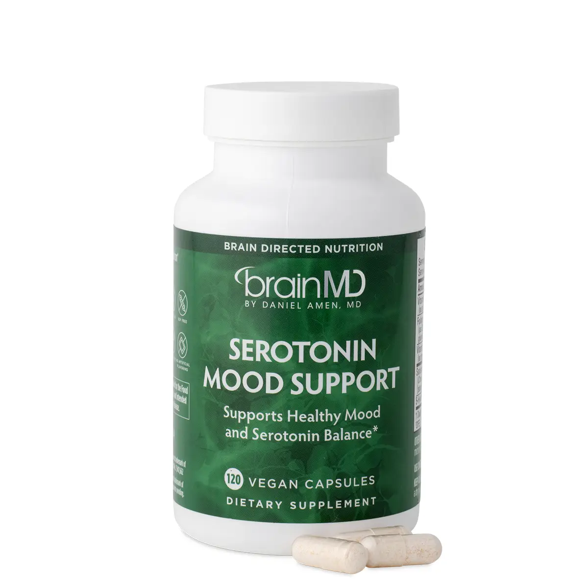 BrainMD - Serotonin Mood Support | Support Healthy Mood and Serotonin Balance - 120 vegan capsulesce