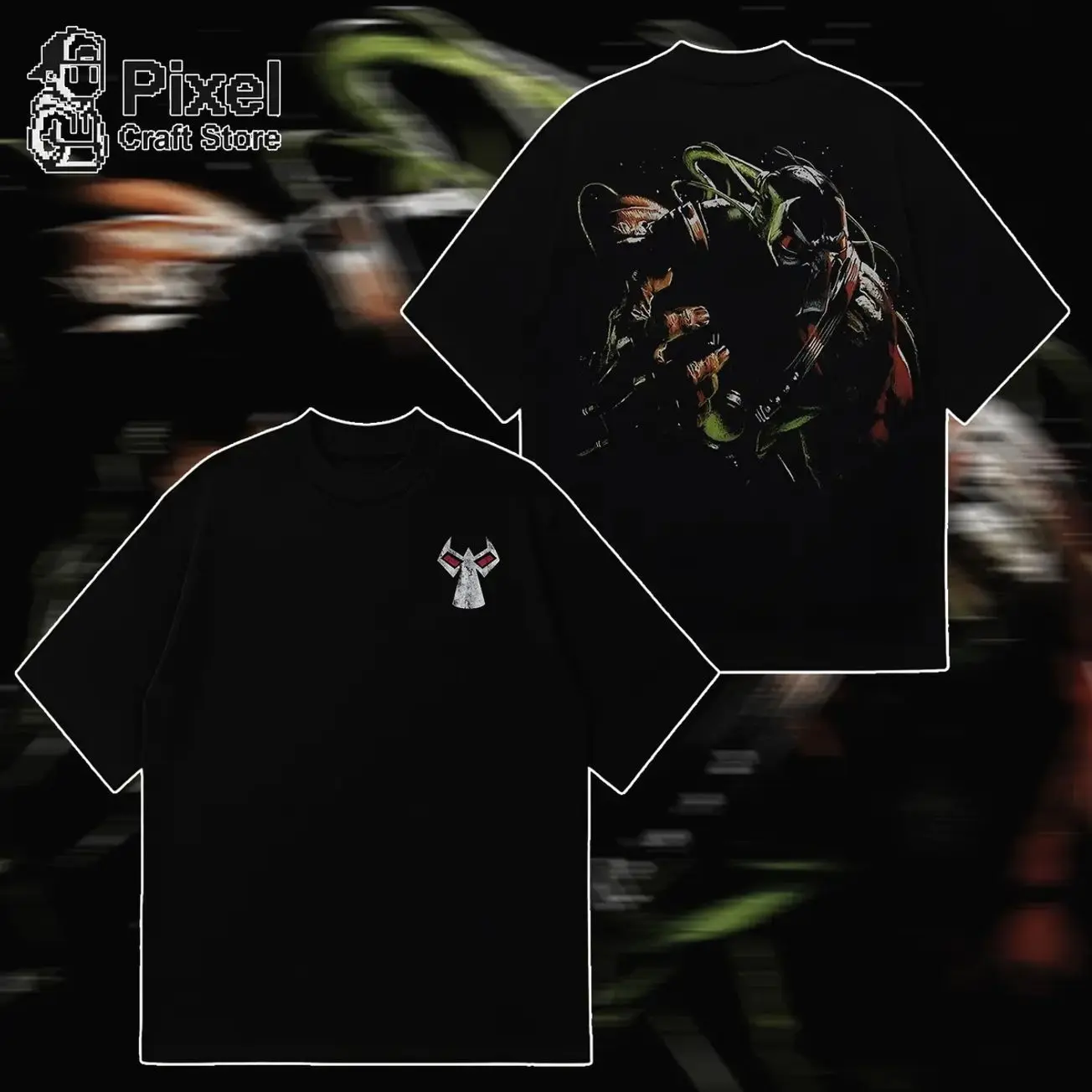 Bane Villain Graphic T-Shirt, The Man Who Broke The Bat Retro Tee, Gotham City Mercenary Bane Shirt, Vintage 90s Bootleg Style Streetwear, Oversized Unisex Heavyweight Tee 0PM