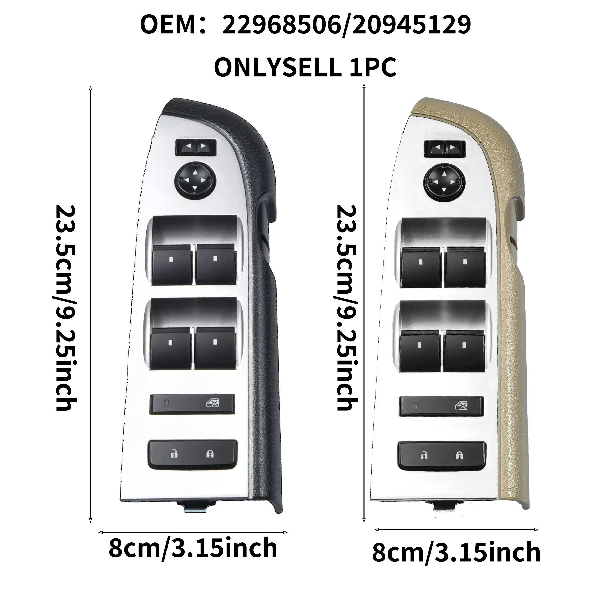 Main Electric Window Switch Driver Side Door Lock Control Rearview Mirror Position Adjustment Fits Chevrolet Silverado Gmc Sierra 2010-2013