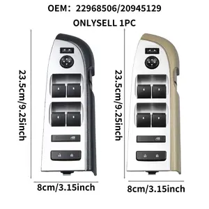 Main Electric Window Switch Driver Side Door Lock Control Rearview Mirror Position Adjustment Fits Chevrolet Silverado Gmc Sierra 2010-2013