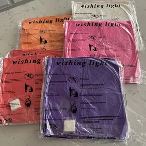 20 Pack Chinese Sky Lanterns - Wishing Paper Lanterns-Father's Day Gift, 100% Biodegradable Wire-Free Fire Resistant Paper Lantern to Release in Sky,Weddings&Partie&Festivals - (Random color)