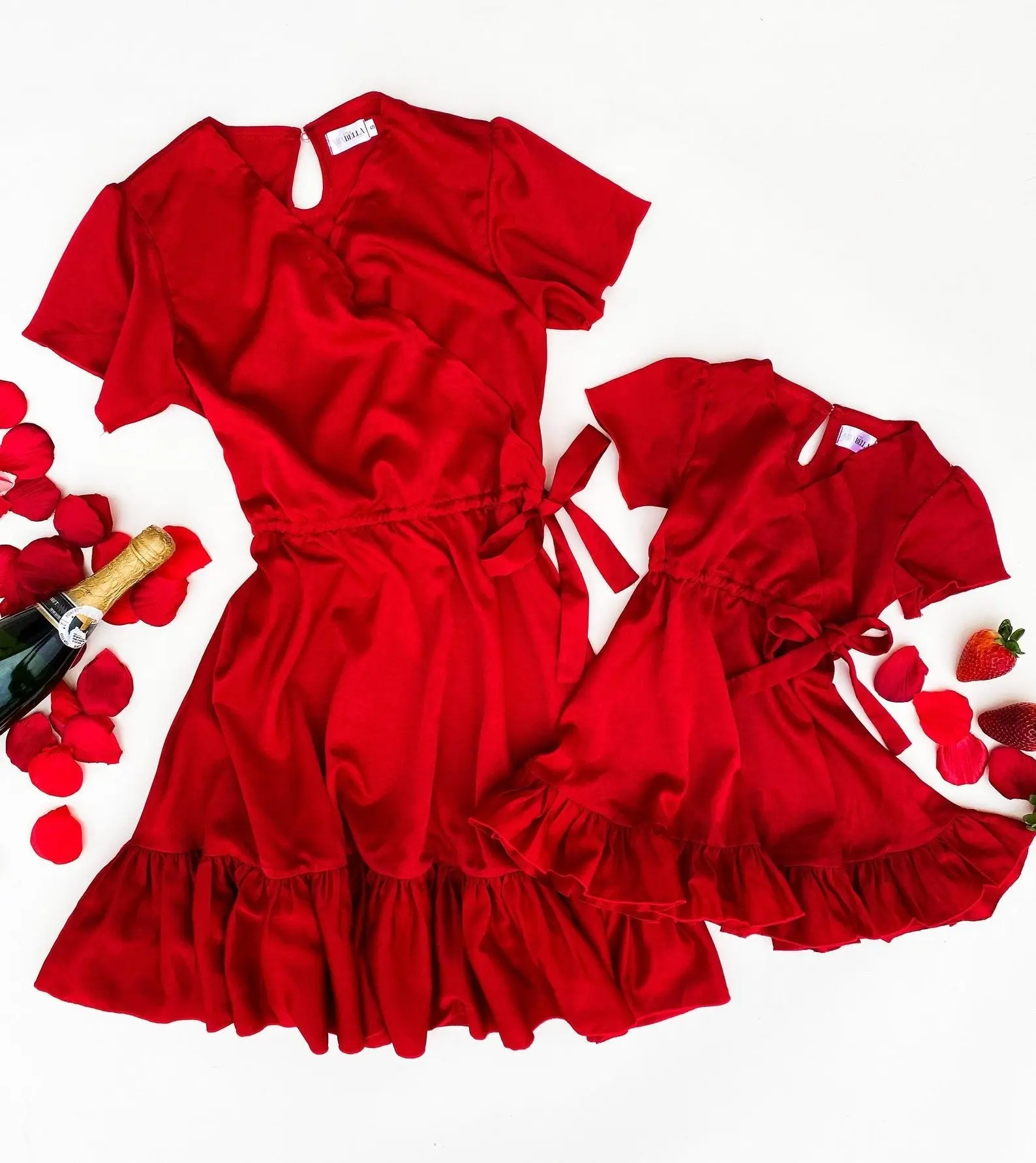 Red Valentina's Mommy and Me Dresses
