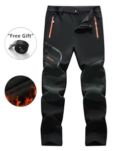 Men's Outdoor Casual Pants, Waterproof & Windproof Pants with Belt, Multi-functional Pants for Various Activities