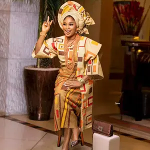 CUSTOMIZED & PRE-ORDER Your Traditional/Nigerian Full Set Aso-oke For Your Special Occasions, Available In any Color and design of your choice