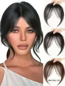 Fashionable Fringe Bangs Wigs for Women, Natural Fluffy Gorgeous Wigs with Curtain Bangs, Wispy Bangs, Synthetic Wigs for Party, Daily Use