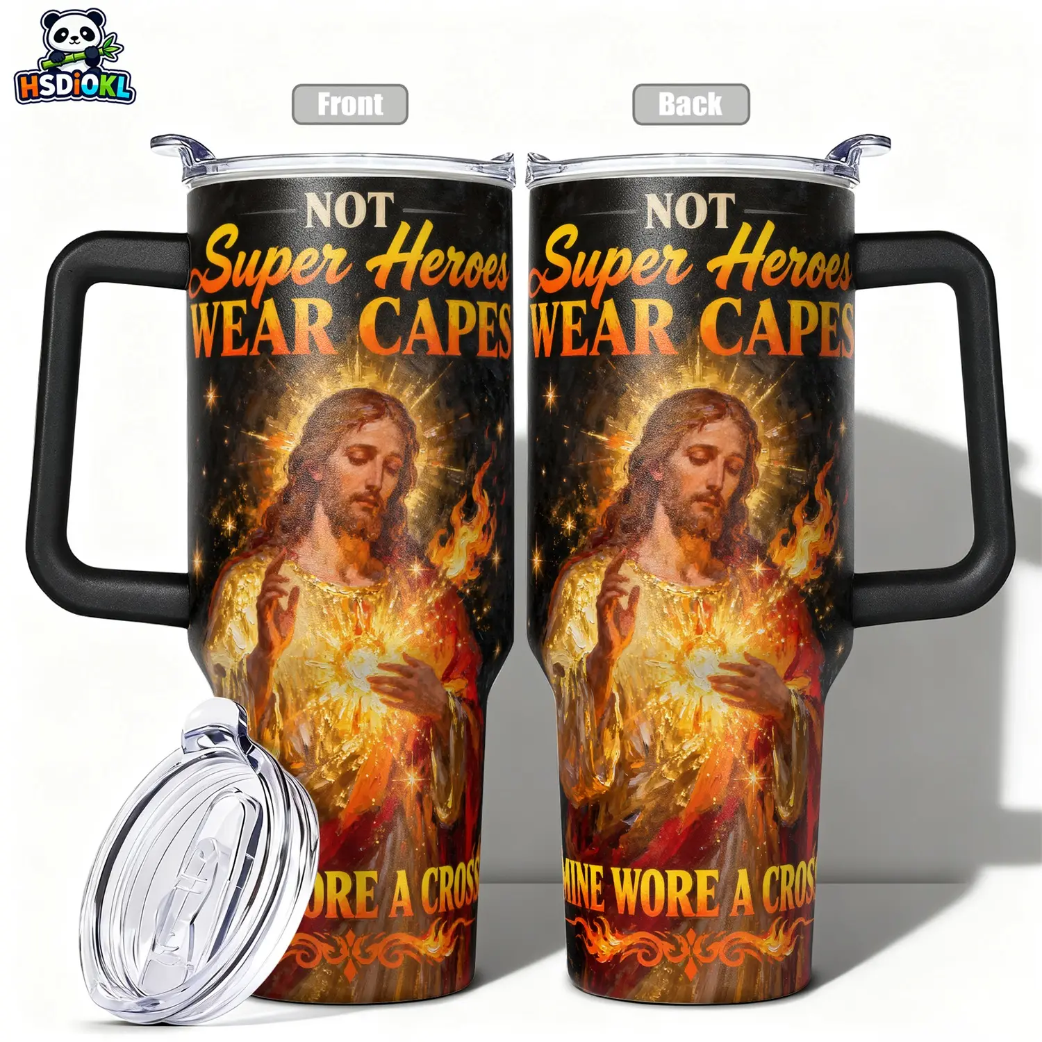 Stainless Steel Insulated Tumbler with Lid, 40oz 30oz 22oz 20oz 14oz, Double Wall Vacuum Insulated Water Bottle Hot Cold 24 Hours, Leakproof Travel Mug Not Super Heroes Wear Capes Mine Wore A Cro Drinkware, Thermo Tumbler, Stainless Steel Flask