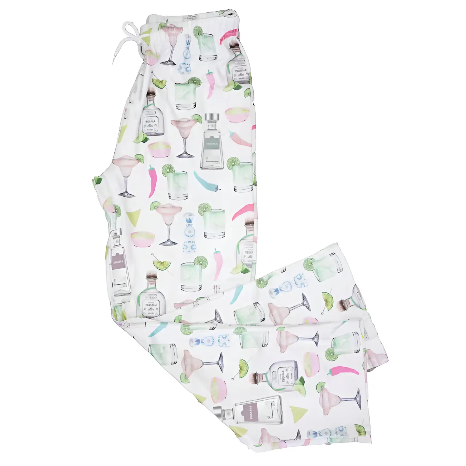 Tequila Margarita Pajama Pants Unisex - Cute Cocktail Print Lounge Pants All Season Sleepwear Soft Comfortable Breathable Cool Summer Warm Winter - Fun Tequila Lover PJ Bottoms Men Women