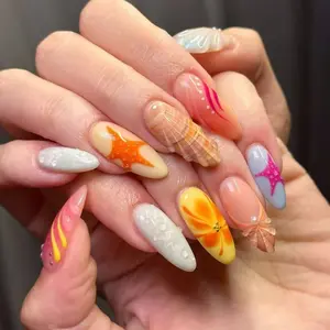 10-15 Lucky Bags Handmade Nails Open InLive Crystal LiveRoom--rosa
