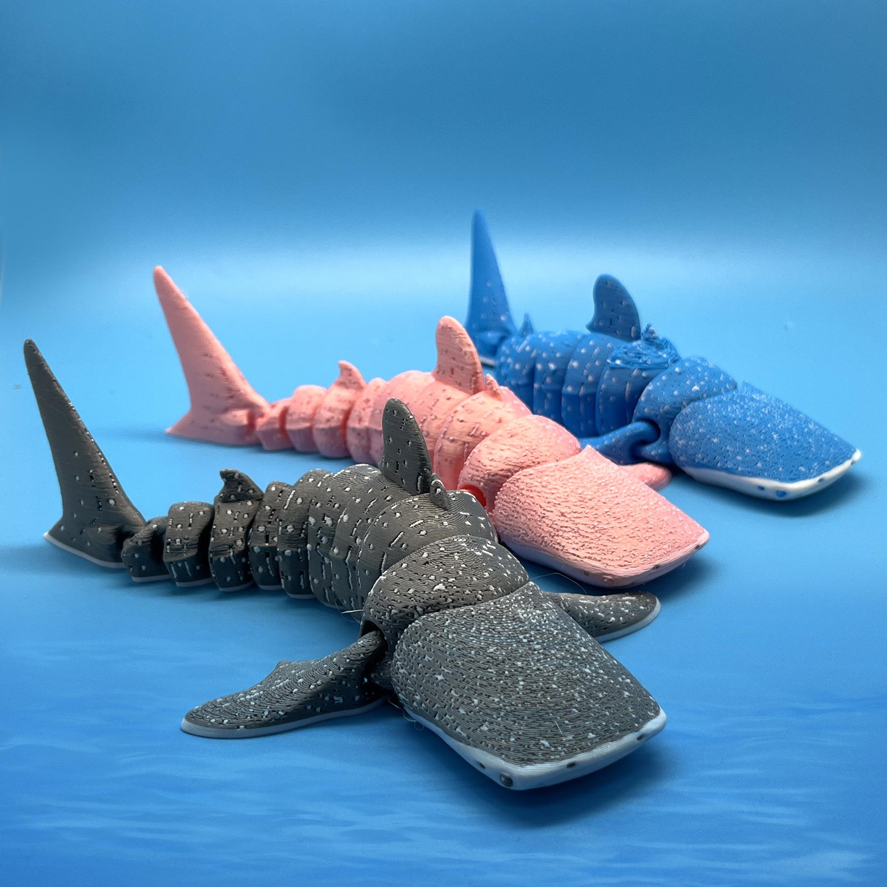 3D printed Articulated Whale Shark family Indoor Sports and Leisure Equipment