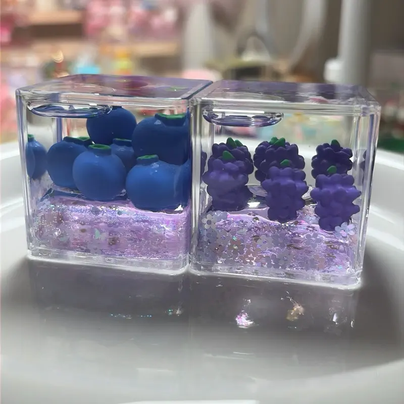 Wiggler Big Decor Toy- big cube/long bar.  Clear Acrylic