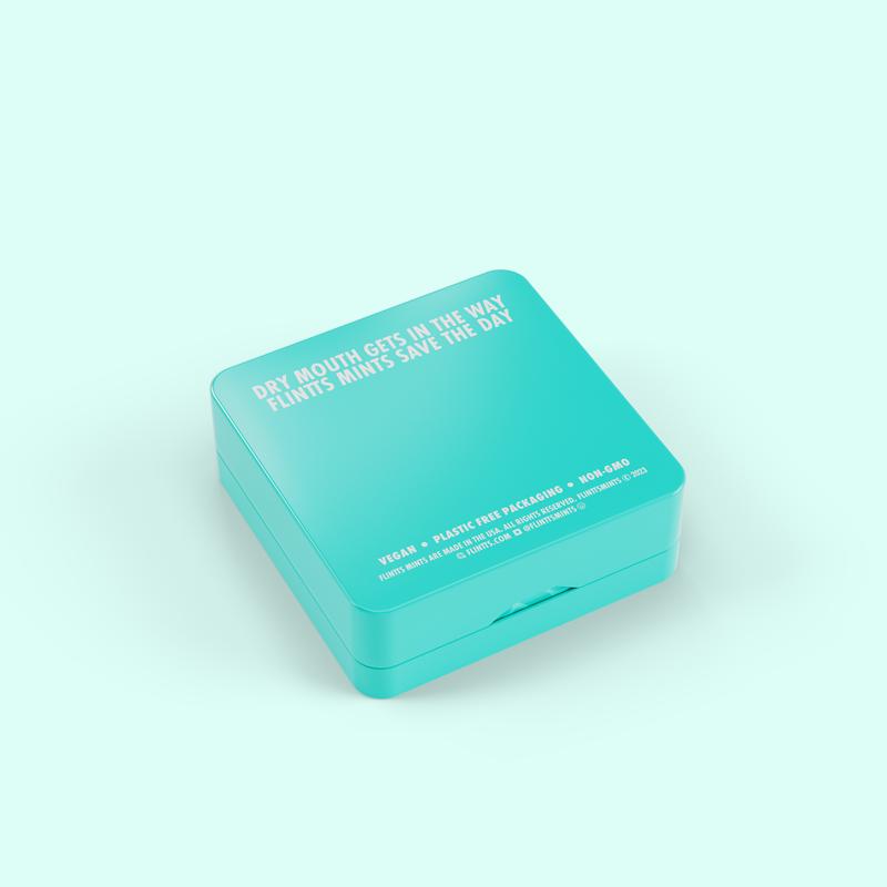 Flintts Mouth Watering Mints: Mint F-Strength 200, Sugar-Free & Vegan, Dry Mouth Mints