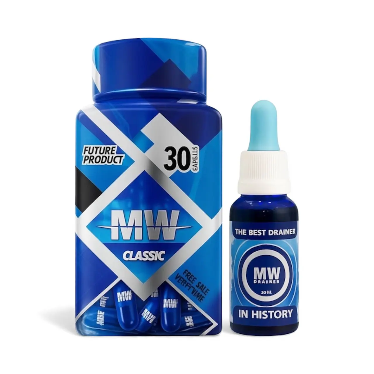 MW DIETARY SUPPLEMENT  Bundle | MW Classic + MW Drainer |  30 Capsules + 30 mL Herbal Drops