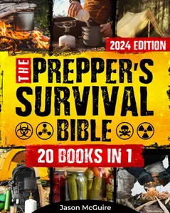 The Prepper’s Survival Bible: 20 in 1: The Long-Term Survival Guide to Face Any Scenario with Life-Saving Strategies, Stockpiling, Water Filtration, Off-Grid Living, and Self-Defense Paperback