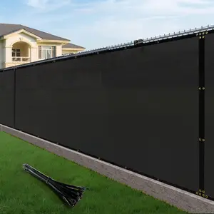 6x50ft Fence Privacy Screen Heavy Duty Privacy Fence Cover for Outdoor Home Decoration Garden Wall Backyard(Black)