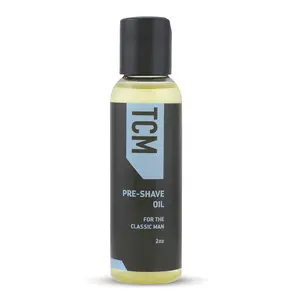 TCM Pre-Shave Oil for the Classic Man - Softens Beard & Conditions Skin with Moringa & Olive Oil - Cruelty-Free, Lightweight Non-Greasy Formula, 2 oz - Aftershave
