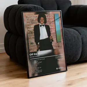 Michael Jackson "Off the Wall" Album Poster - Album Cover Wall Decor - Aesthetic Music Poster