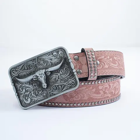 Women's Fashionable Western Cowboy Style Print Belt, Vintage Western Belt for Women & Girls, Fashion Belt for Party, Daily Clothing Decor, Trendy Exquisite Belt for Birthday Gift, Belt Buckle, Cowboy Waist Belt, Cowboy Cowgirl Belt, Stylish Belts