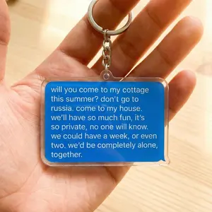 Hollander & Rosanov Message Acrylic Keychain,Hollanov LGBT Hockey Romance Bag Charms, Team Rozano Hollander Keychain Fan Valentine Gift