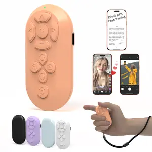 ZOZVO Bluetooth Remote Control Scrolling TikTok Fingertip Wireless Scroll | E-book and Kindle app Page Turn | Camera and Video Remote Control | Adjustable Focus for Photography | Continuous Liking | Unisex Wearable Multi-functional Device