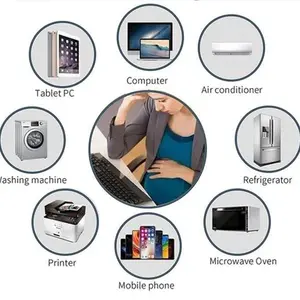 Less Mobile Radiation Electronic Accessories EMFProtectionStickers Gold/Silver for Devices Smartphone Protective Cellphone Casing Protector Cover Phonecase Golden EMF Protection Anti-Radiation Quantum Shield for Phone, Airpods, Fridge, and Laptop