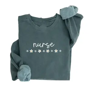 Daisy Nurse RN Sweatshirt Nurse Colors Registered Nurse Sweater, Nursing Crewneck, BSN RN Graduation Gift for New Nurse, Er Icu