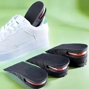 Invisible Heel Lifters, Soft Shock Absorbing Insoles, Detachable Portable Comfortable Height Boosters, Ideal for Daily Use, Height Increase Insoles
