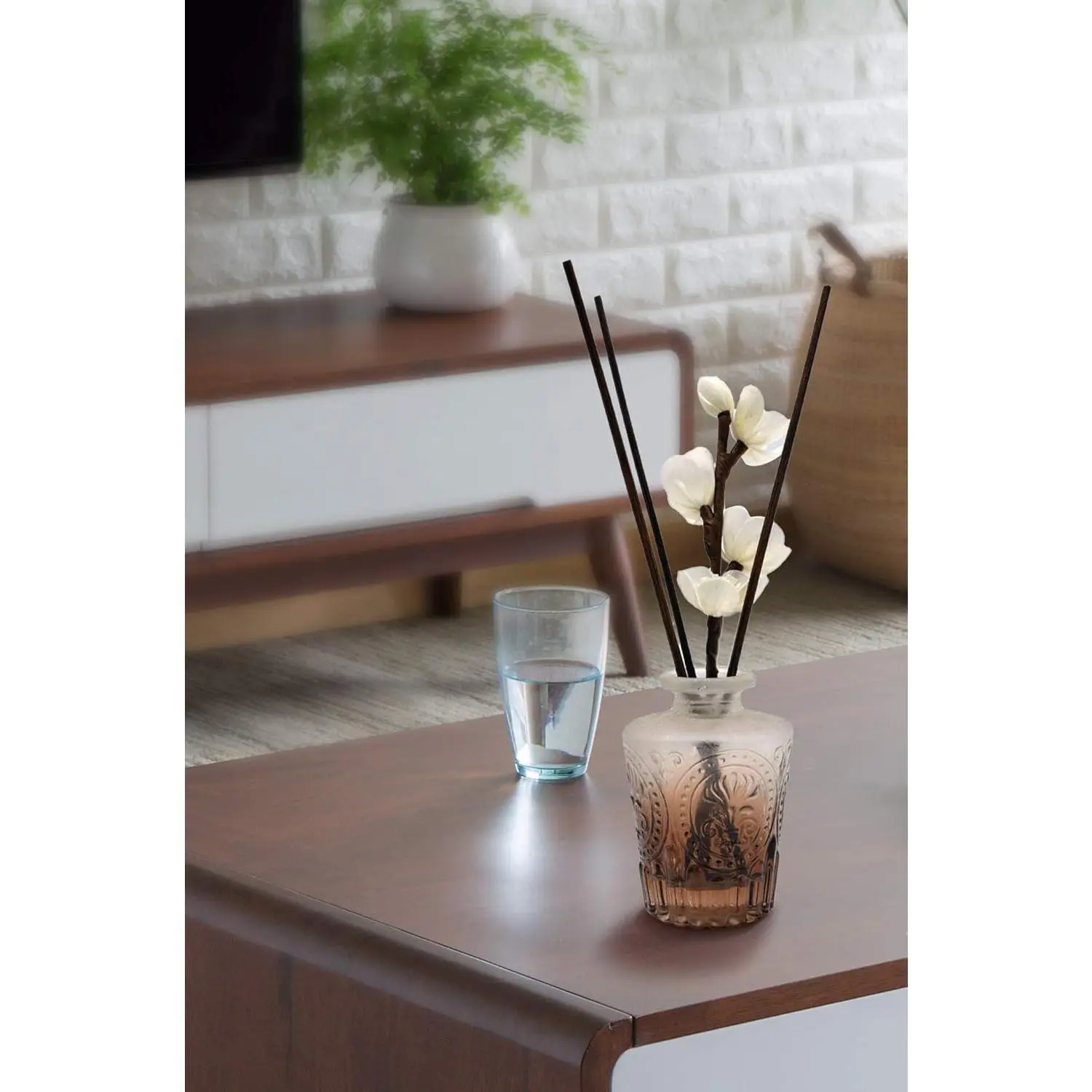 10inch Diffuser Replacement Sticks - 20 Pcs Aroma Reed Fragrance Sticks Refill for Home and Bathroom - Rattan Essential Oil Sticks for Scented Diffuser