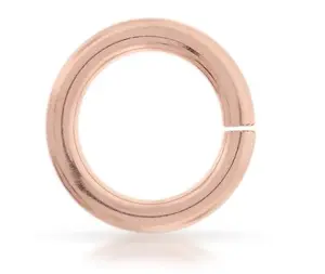 14Kt Rose Gold Filled 22gauge 6mm Open Jump Ring - 20pcs/pack