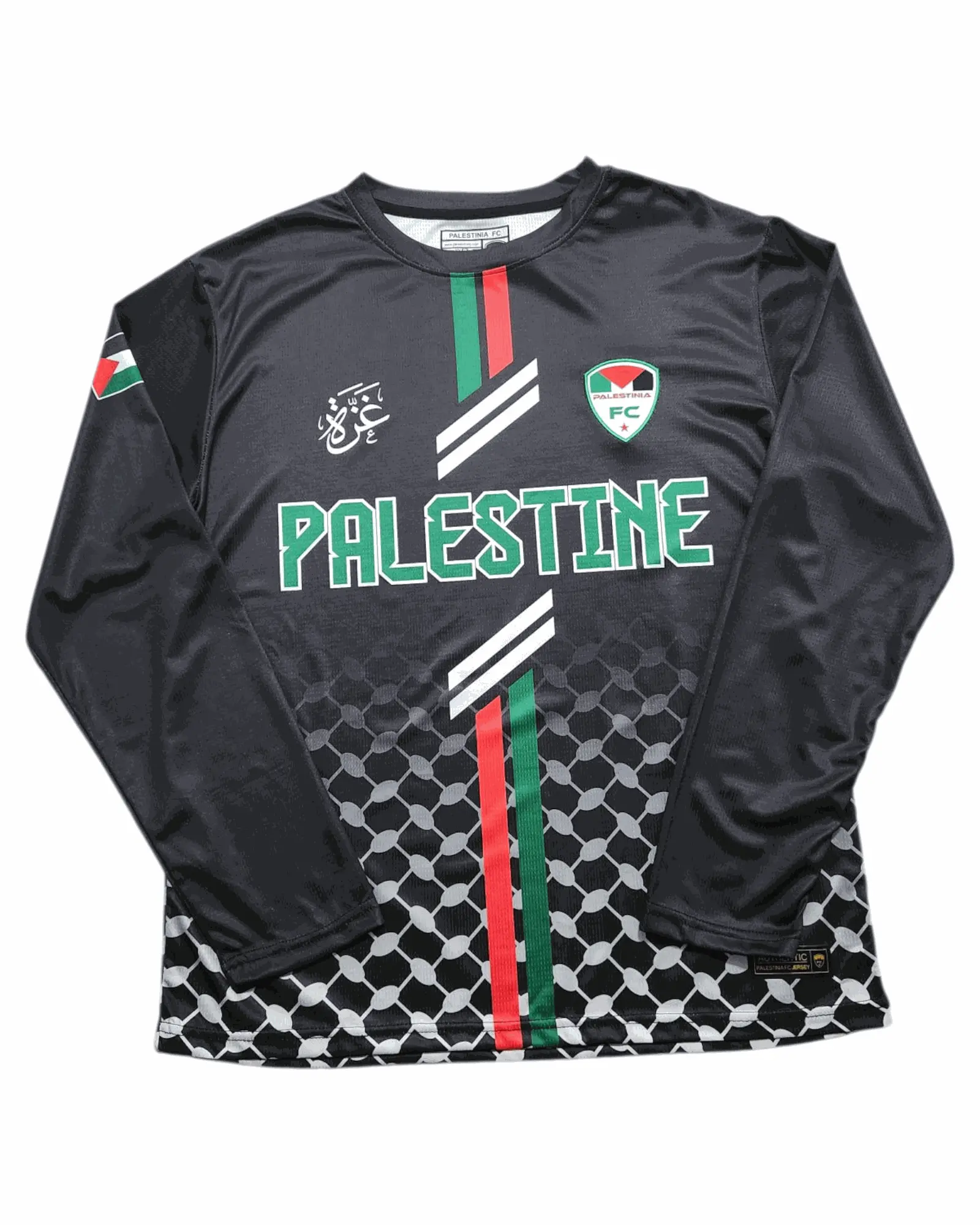 Black Palestine Long Sleeve Jersey | Palestinia FC