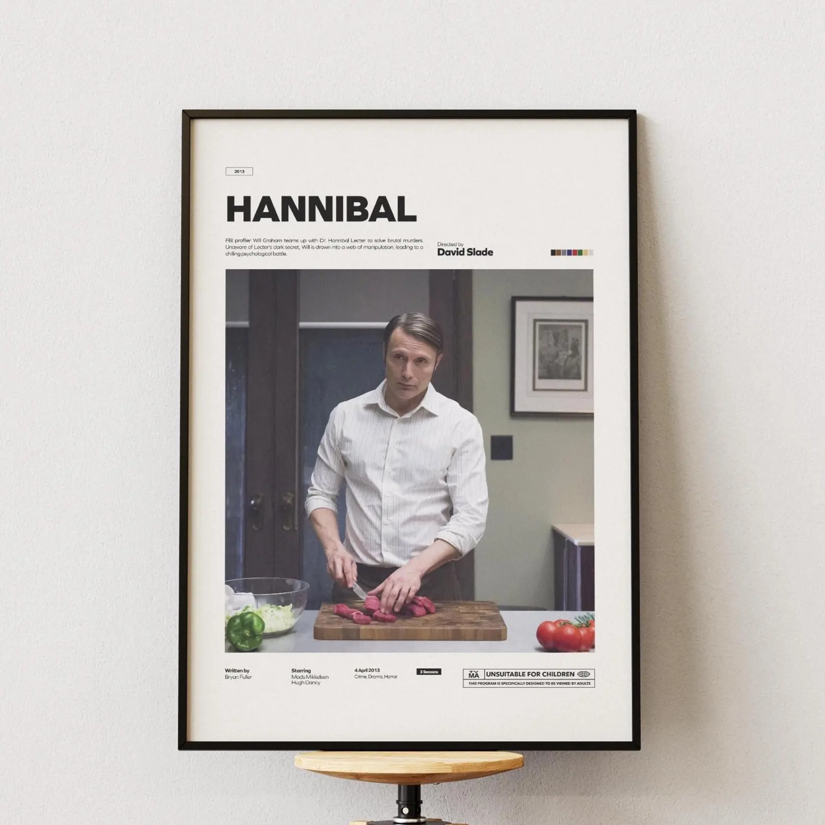 Hannibal Poster Wall Art Aesthetic Room Decor Modern Home Decor Stylish Wall Print Trendy Interior Decoration