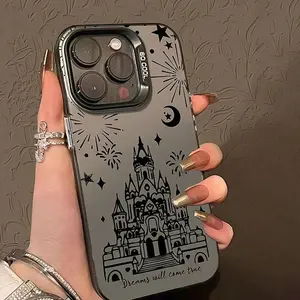 Castle Pattern Phone Case, Anti-drop Cellphone Protective Case, Total Protective Shockproof Mobile Phone Cover for iPhone, Casing