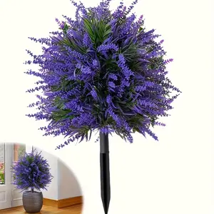 Artificial Flowers for Outdoor Indoor Garden Home Decoration, Plastic Faux Flowers, Faux Flower Daisy with Eucalyptus Leaves Fake Plants Greenery Porch Patio