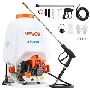 VEVOR Gas Powered Backpack Sprayer, 26.5CC 0.9HP Engine, Garden Sprayer with 6.5 Gallon Tank, Large Area Coverage, Lawn Spraying Machine with 24 in Wand & Nozzles for Efficient Gardening & Farming