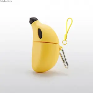 2026 New 3D Banana AirPods Case Set, Cute Cartoon Artistic Protective Cover, Shockproof Anti-Scratch Earbud Shell Compatible with AirPods 1/2/3/4 & AirPods Pro 2/3, Trendy Minimalist Fashion Accessory for Daily Use & Holiday Gifts