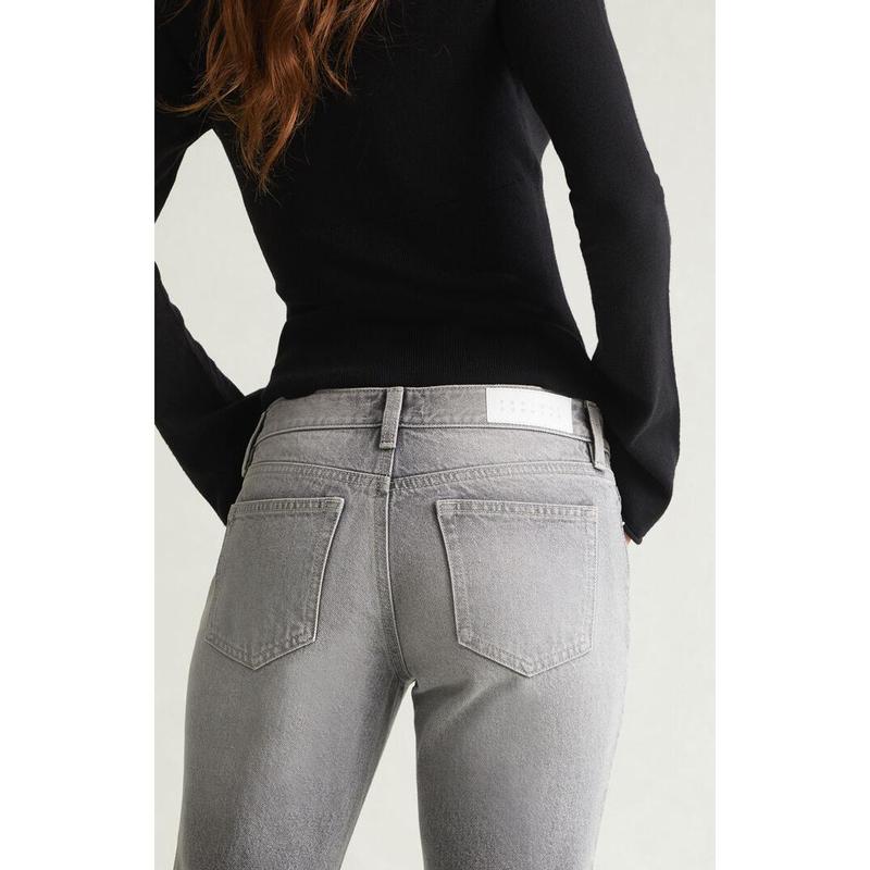 Pacsun Women's Jade Low Rise Bootcut Jeans Light Gray