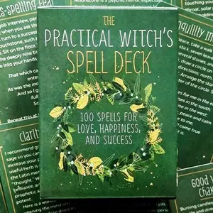 The Practical Witch's Spell Deck Card Game, 1 Count Witch Spell Card, Party Game Cards for Women, Birthday Gift for Friends