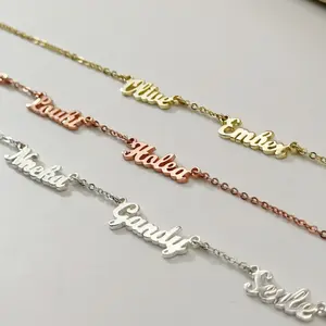 AS074 Multiple Name Necklace Gift For Her Two Name Friendship Family Grandma Christmas Mother's Day Gift AS074 Multiple Name Necklace Gift For Her Two Name Friendship Family Grandma Christmas Mother's Day Gift