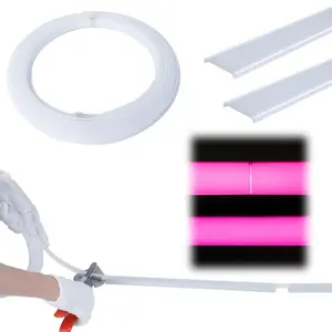 Muzata 100FT/30M Continuous Anti-UV Milky White LED Cover Frosted Tape Light Seamless Plastic for U102 U103 Fadeless LED Channel LC22 WW