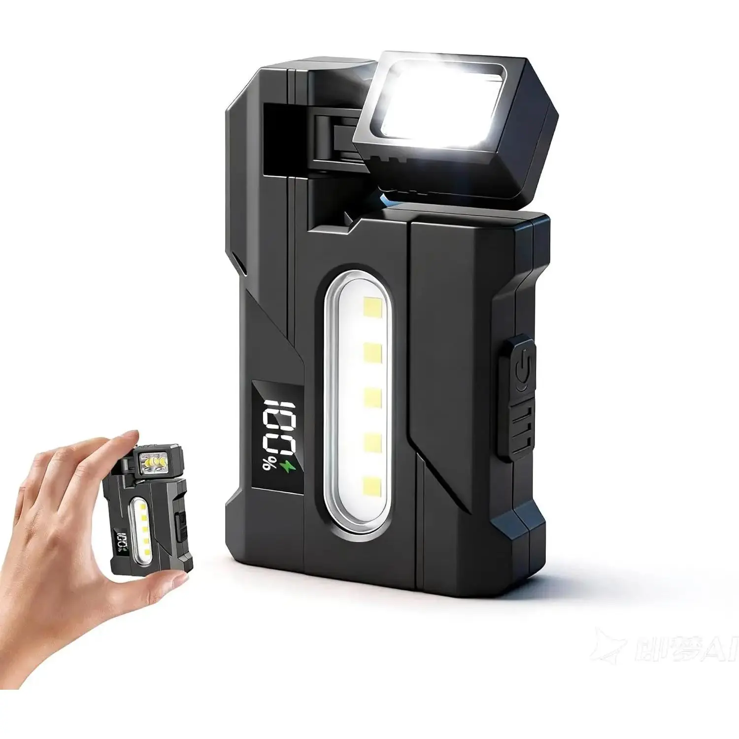 LETOUR EDC Pocket Flashlight - 2000LM Bright, RGB Lighting, 270° Rotatable Head, Magnetic, USB-C Rechargeable, Compact EDC Keychain Torch, Cool Tech Gadget, Outdoor Gadget, Mens Gift for Night Work, Camping, Cool Tech Gadgets