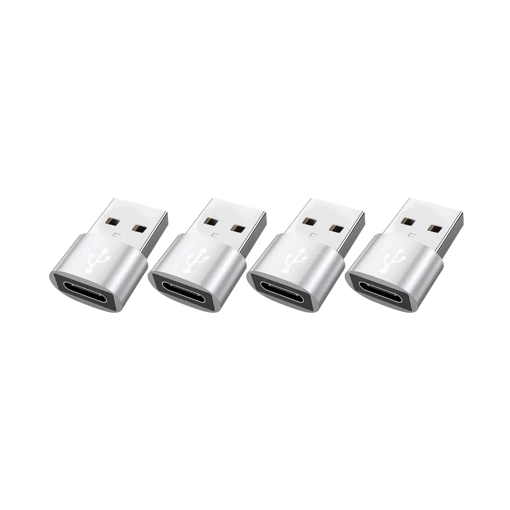 4PACK USB C Female to USB Male Adapter, USB C to USB Adapter for Chargers, MacBook, Laptops, PC, Computers and More